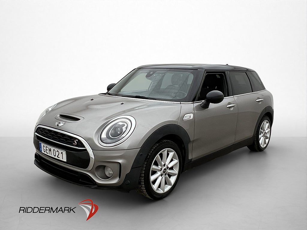 MINI Cooper S Clubman 192hk Pano HUD H/K Skinn Kamera Navi