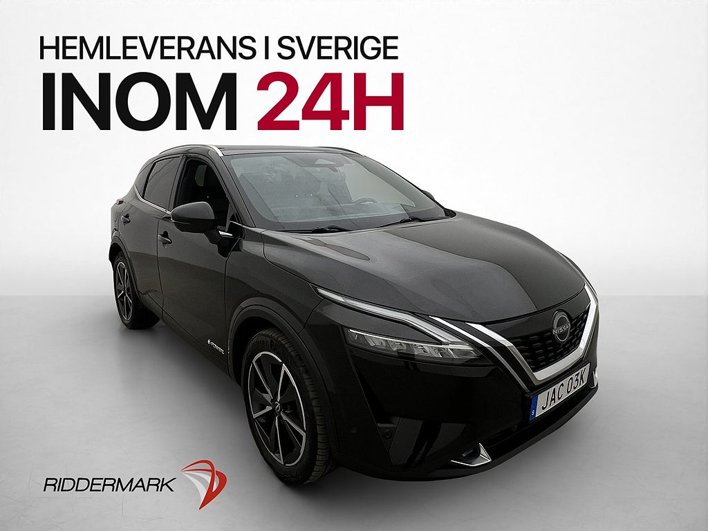 Nissan Qashqai e-POWER Tekna Pano 360° CarPlay En-Brukare