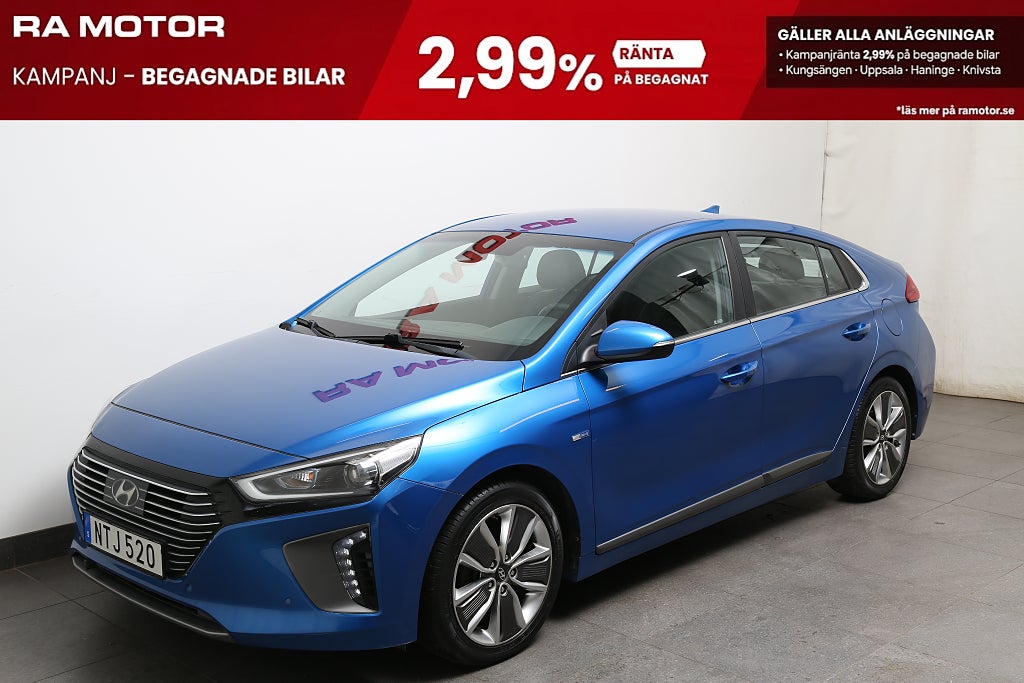 Hyundai IONIQ Hybrid 1,6 141hk Premium Plus Eco Aut Navi Skinn Motorv
