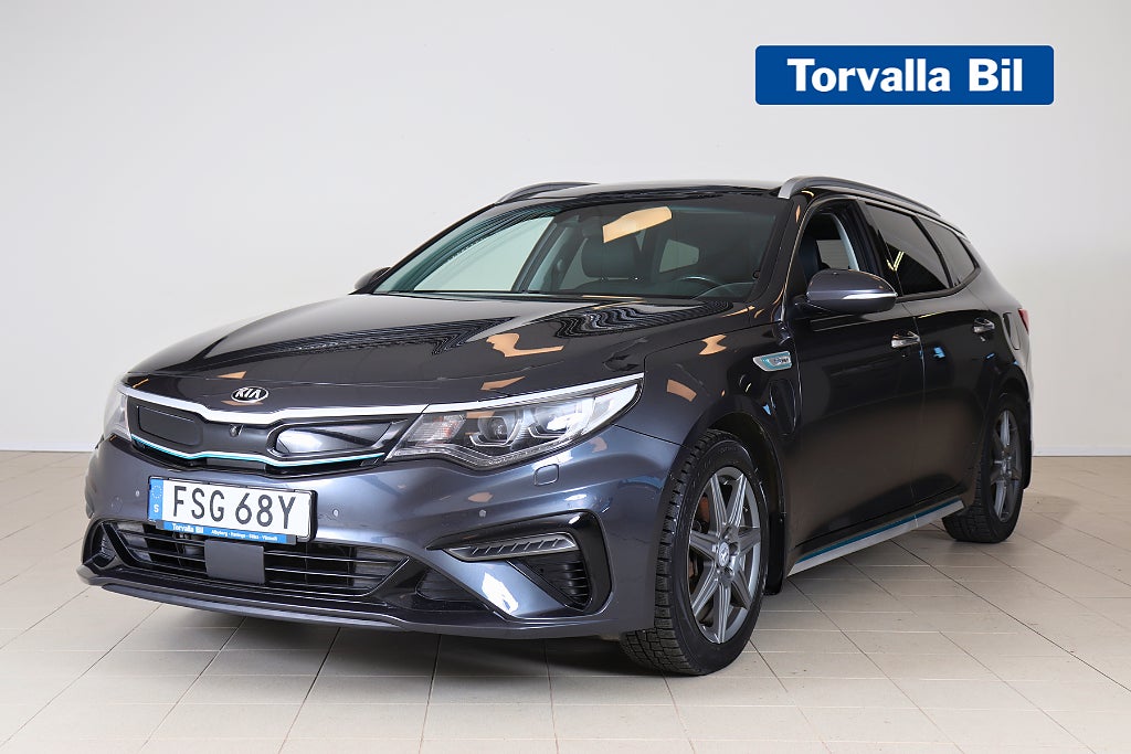 Kia Optima SW PHEV Advance Plus 2 Skinn Drag Pano 360° V-Hjul