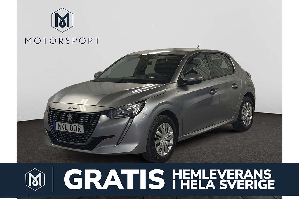 Peugeot 208 1.2 PT 75hk Carplay Farthållare Sätesvärme Låga mil