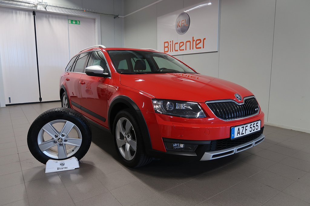 Skoda Octavia Scout 1.8 TSI 4x4 Aut-Drag-Värmare-Navi-SoV 