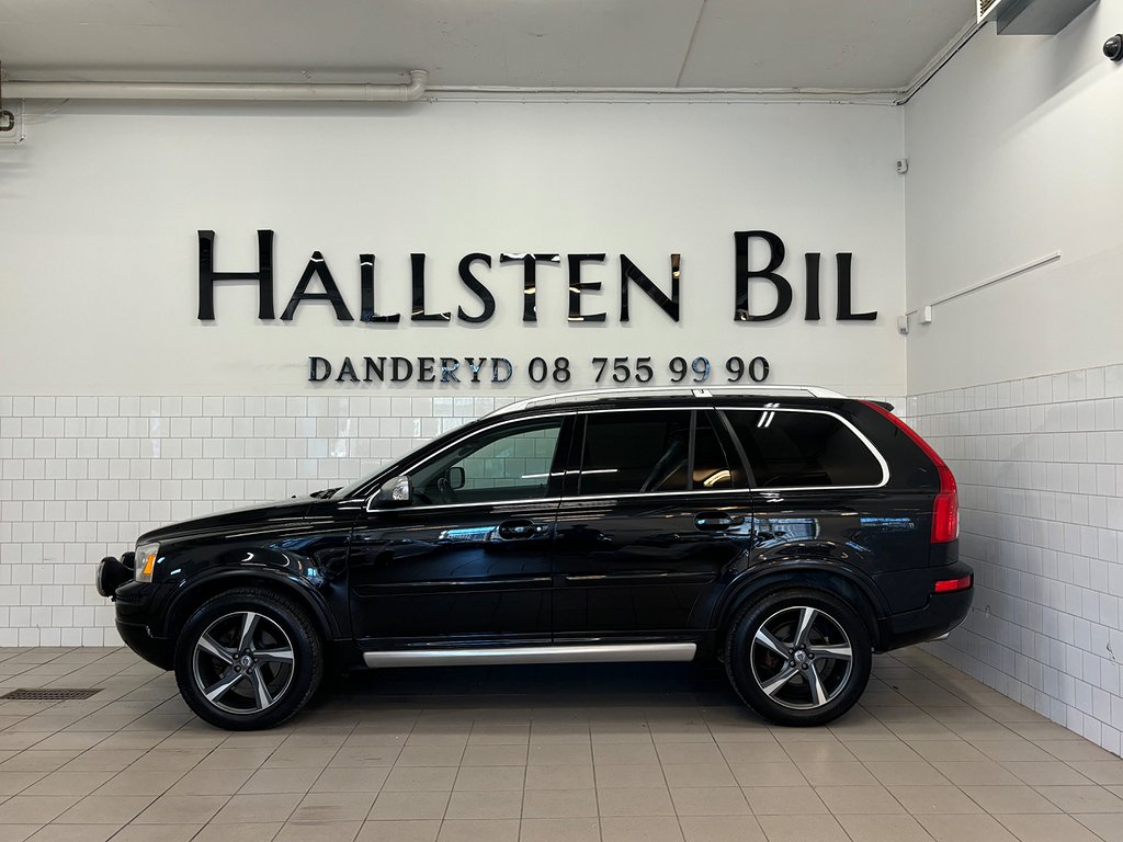 Volvo XC90 D5 AWD Aut R-Design Skinn 7-Sits Drag Svensksåld