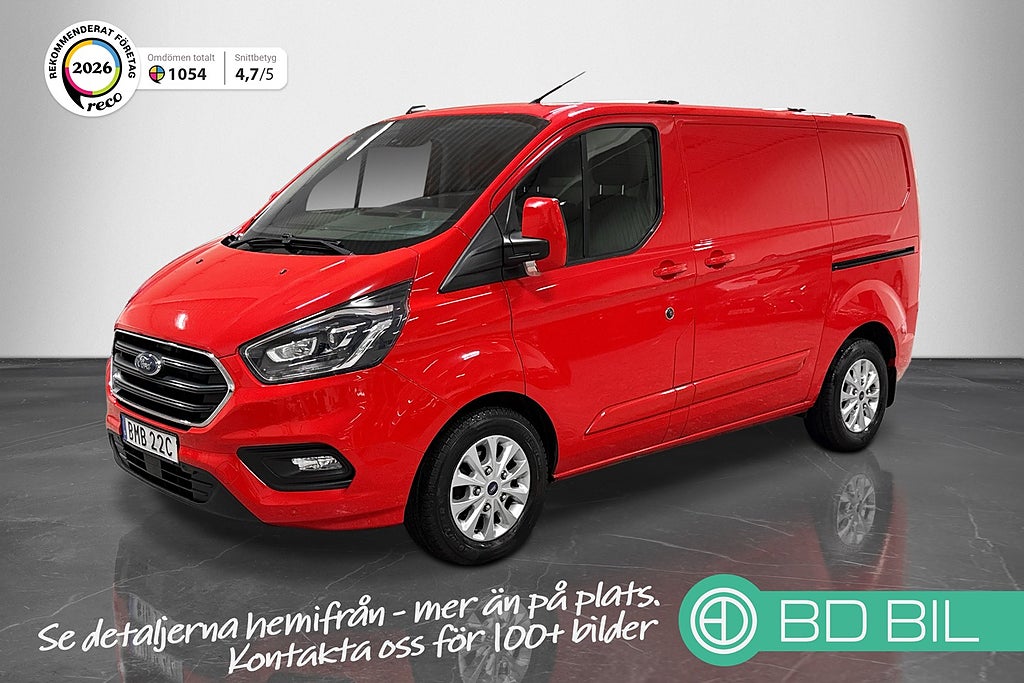Ford Transit Custom Custom 2.0  Dubbla skjutdörrar Inredning Leasingkalkyl