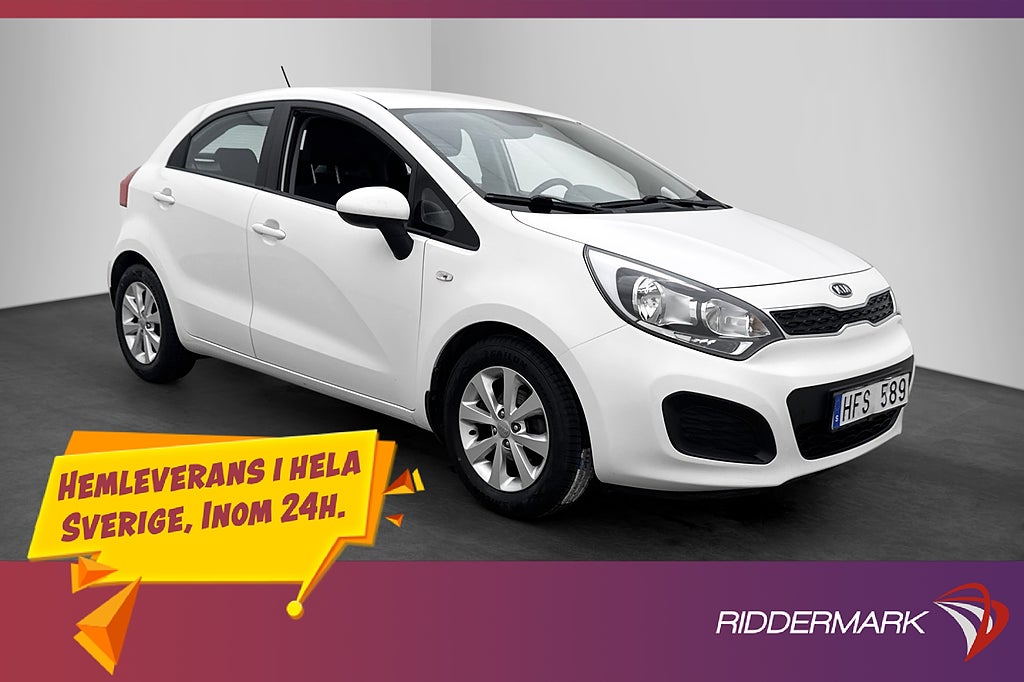 Kia Rio 1.2 CCVT 84hk 2-Brukare A/C 0.48 L/Mil Låg skatt