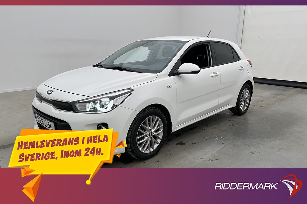 Kia Rio 1.2 CVVT 84hk Kamera CarPlay Farthållare Rattvärme