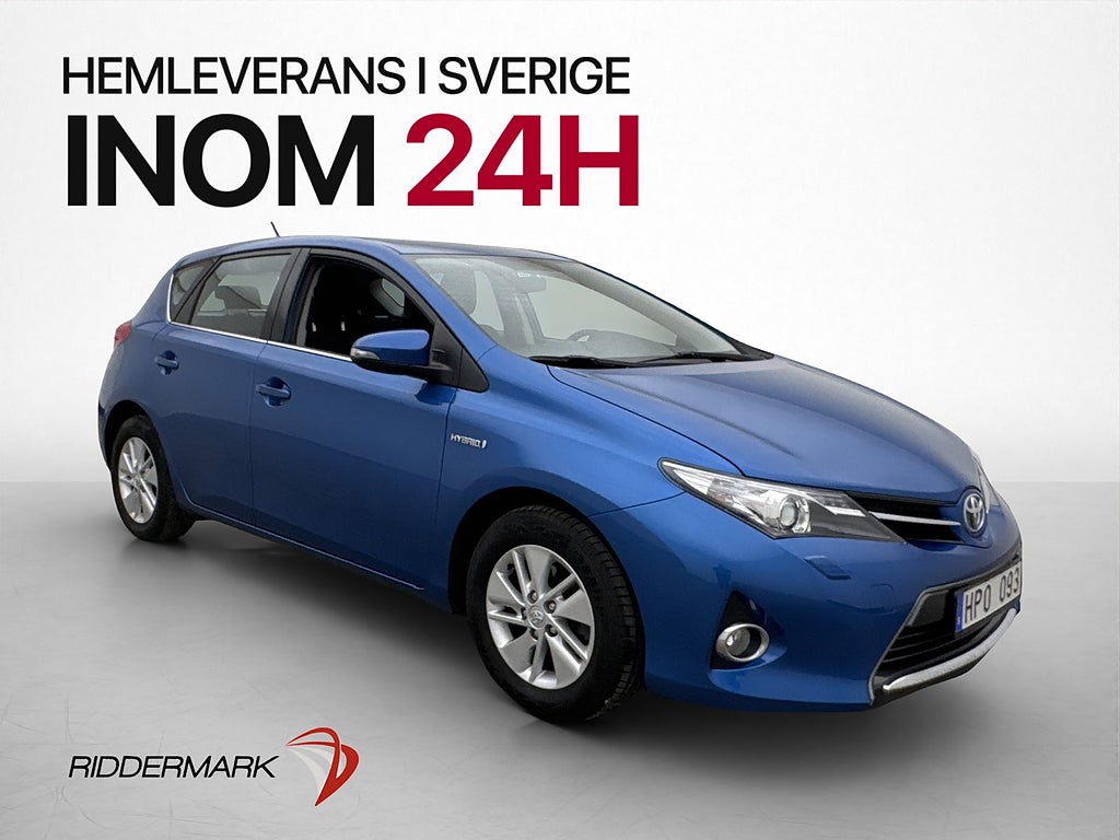 Toyota Auris Hybrid 136hk Active Backkamera Farthållare BT