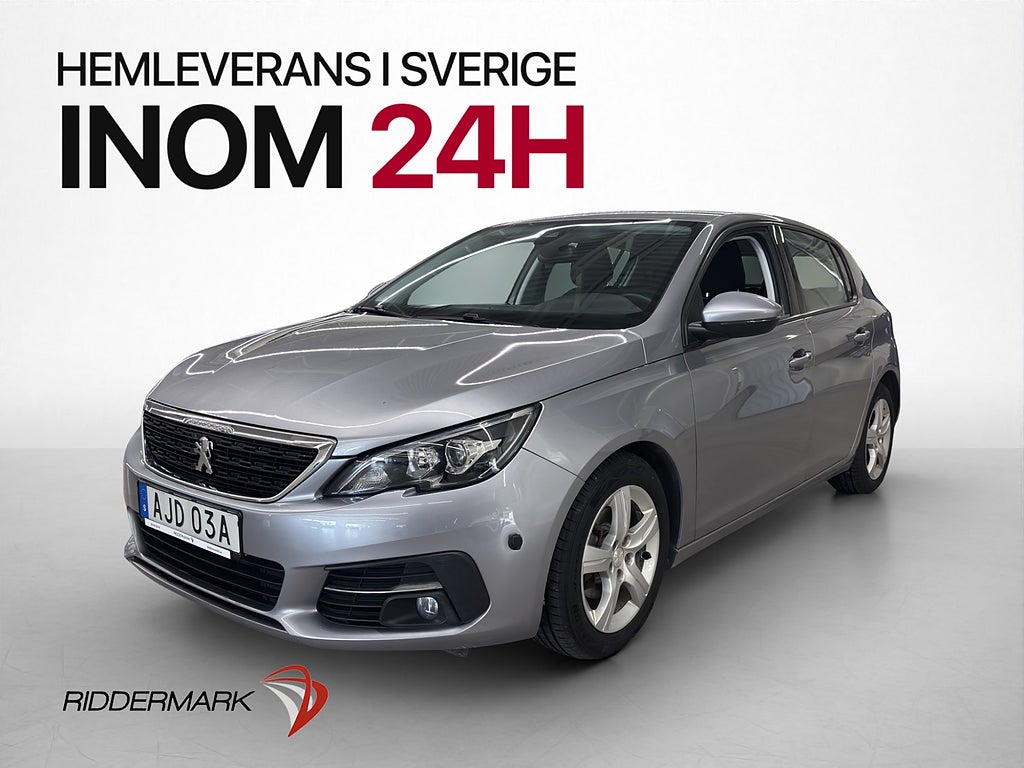 Peugeot 308 1.5 131hk Active M/K-Värm P-sensorer Bluetooth