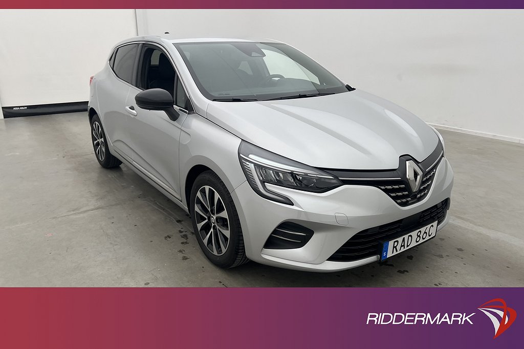 Renault Clio 1.0 91hk Intens Navi Kamera Rattvärme Halvskinn