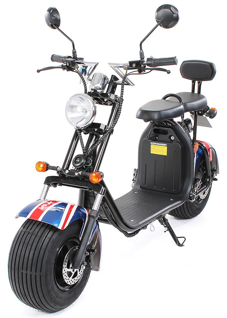 Övrigt EL-Scooter El-moped 1500W Harley vägreg för 2