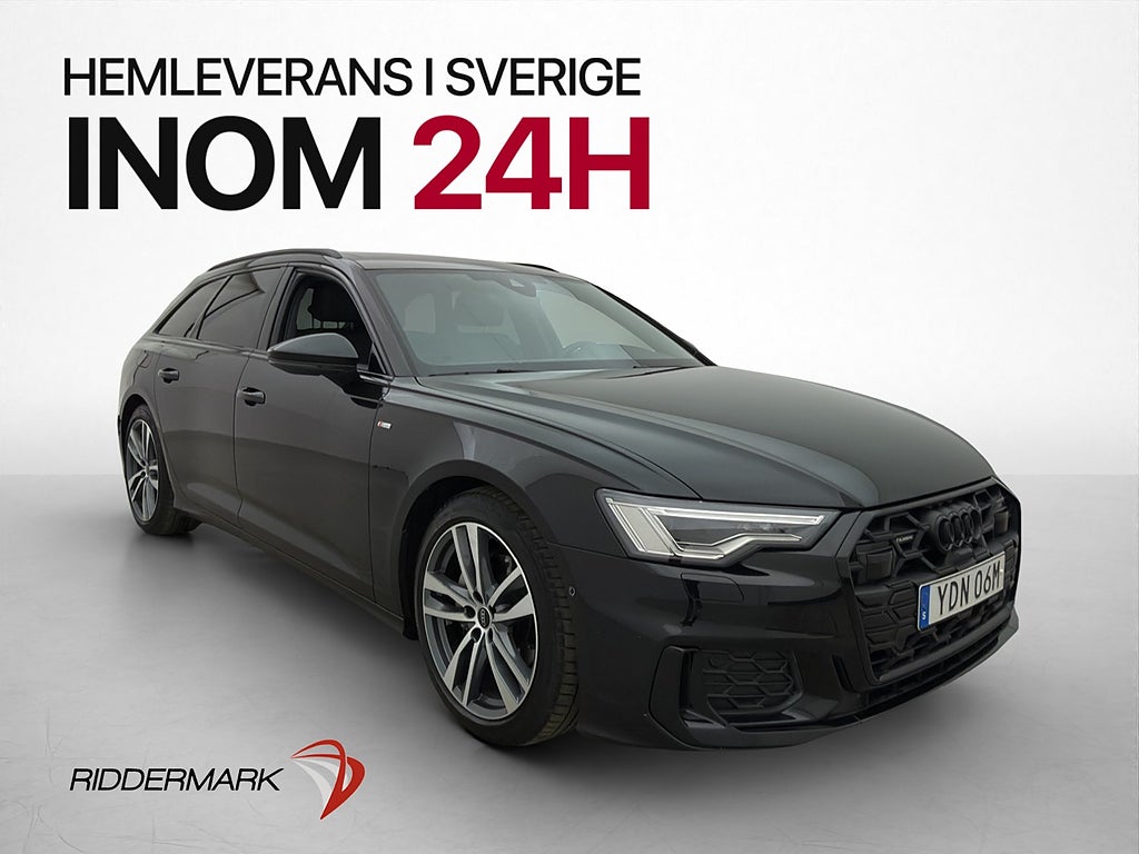 Audi A6 40 TDI 204hk Q S-Line Kamera Pano  Värmare Drag MOMS