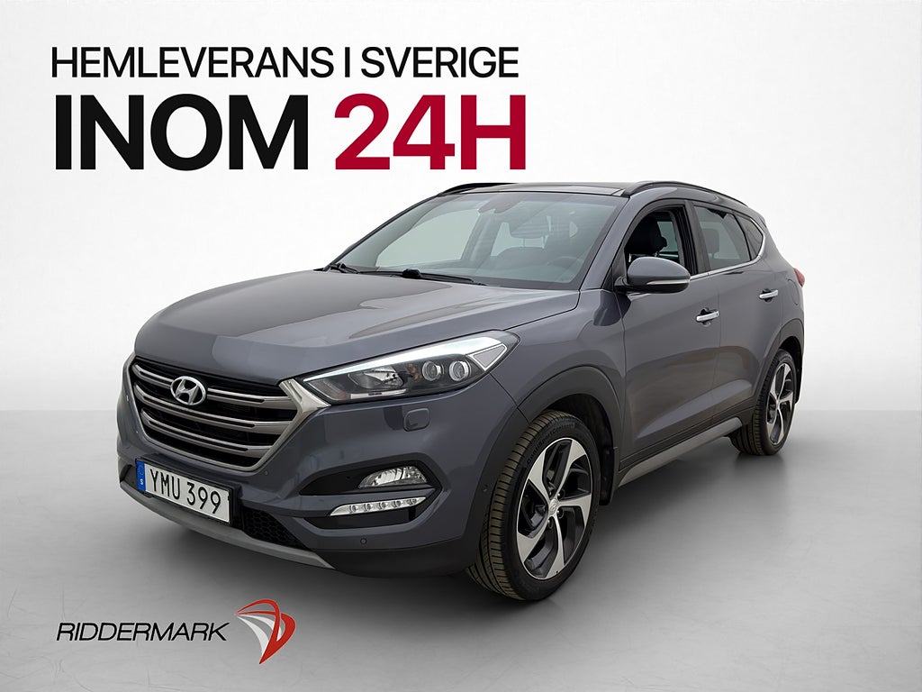 Hyundai Tucson 1.6 T-GDI AWD Kamera Pano Skinn Rattvärme