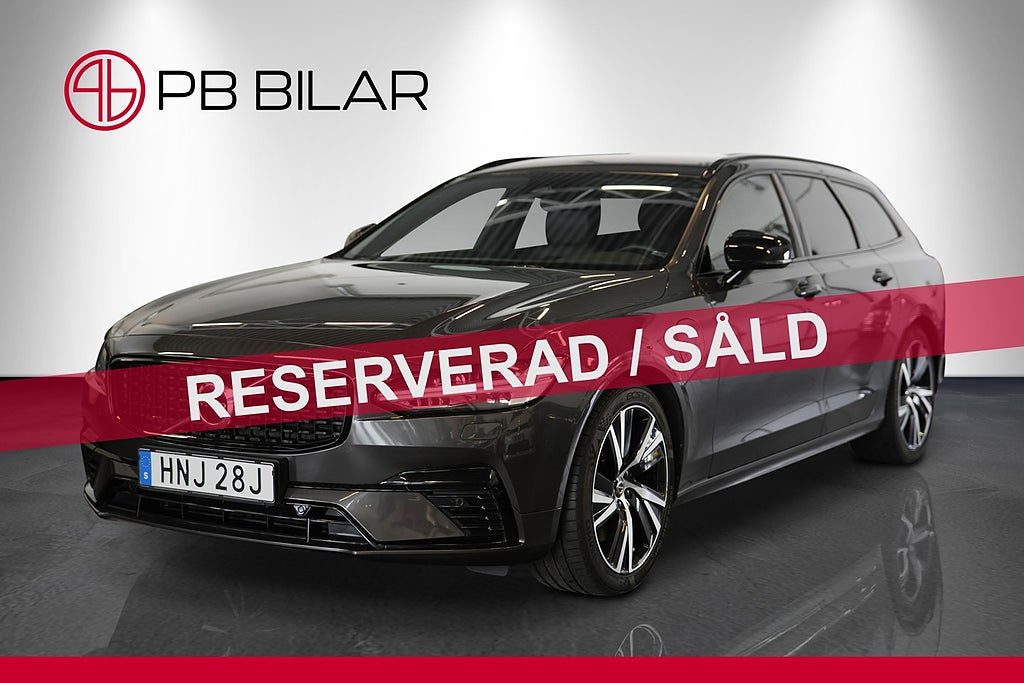 Volvo V90 Recharge T6 AWD 340hk R-Design B-kam Läder VOC