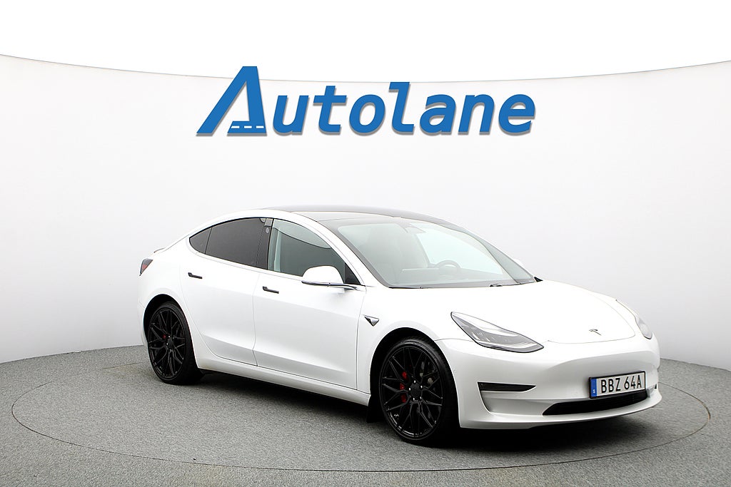 Tesla Model 3 Performance AWD  510hk Autopilot 20 Tum 