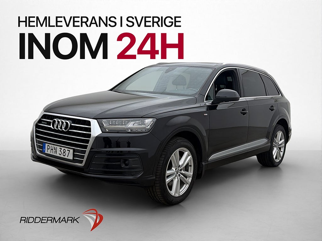 Audi Q7 TDI Q 272hk S-Line Matrix 7-Sits Pano Bose Cockpit