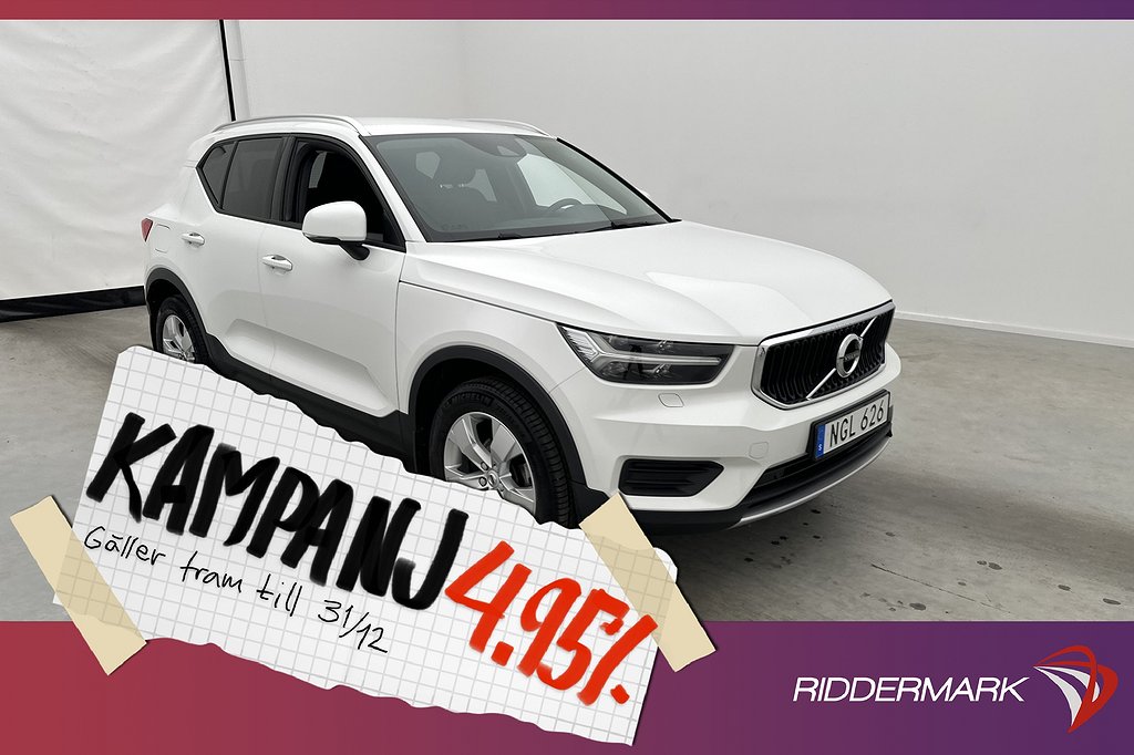 Volvo XC40 T3 156hk Momentum VOC Värm Sensorer 4,95% Ränta