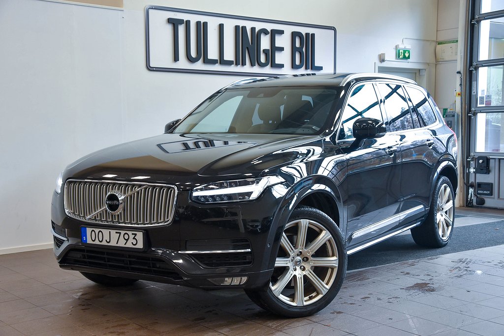 Volvo XC90 D5 AWD Inscription 7-Sits Pano VoC Drag 21''