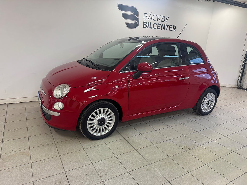 Fiat 500 1.2 8V Lounge Euro 5/M-Värmare/Panoramaglastak