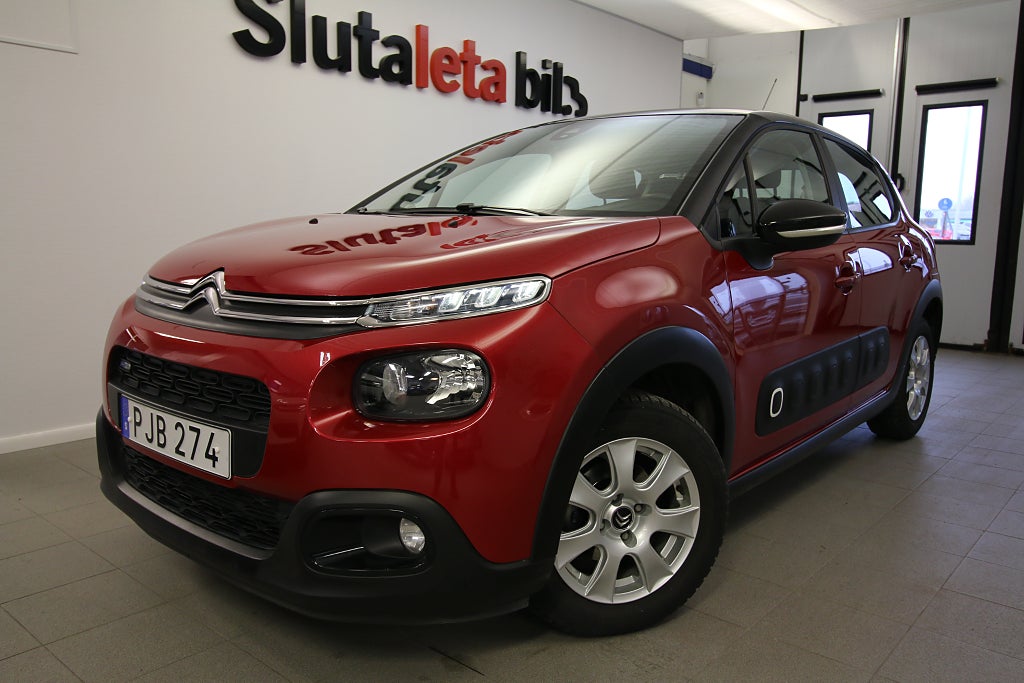 Citroën C3 1.2 VTi Euro 6 Kamrem bytt 1-Ägare S/V Hjul