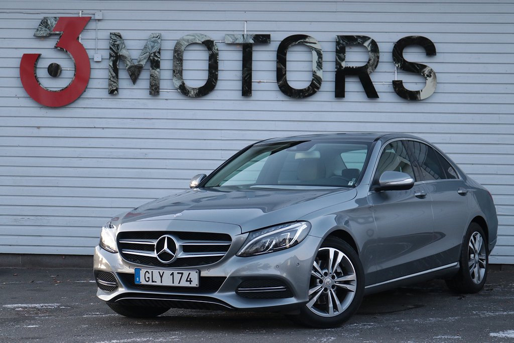 Mercedes-Benz C 220 d BlueTEC Läder Sensorer Drag 0,43l/Mil