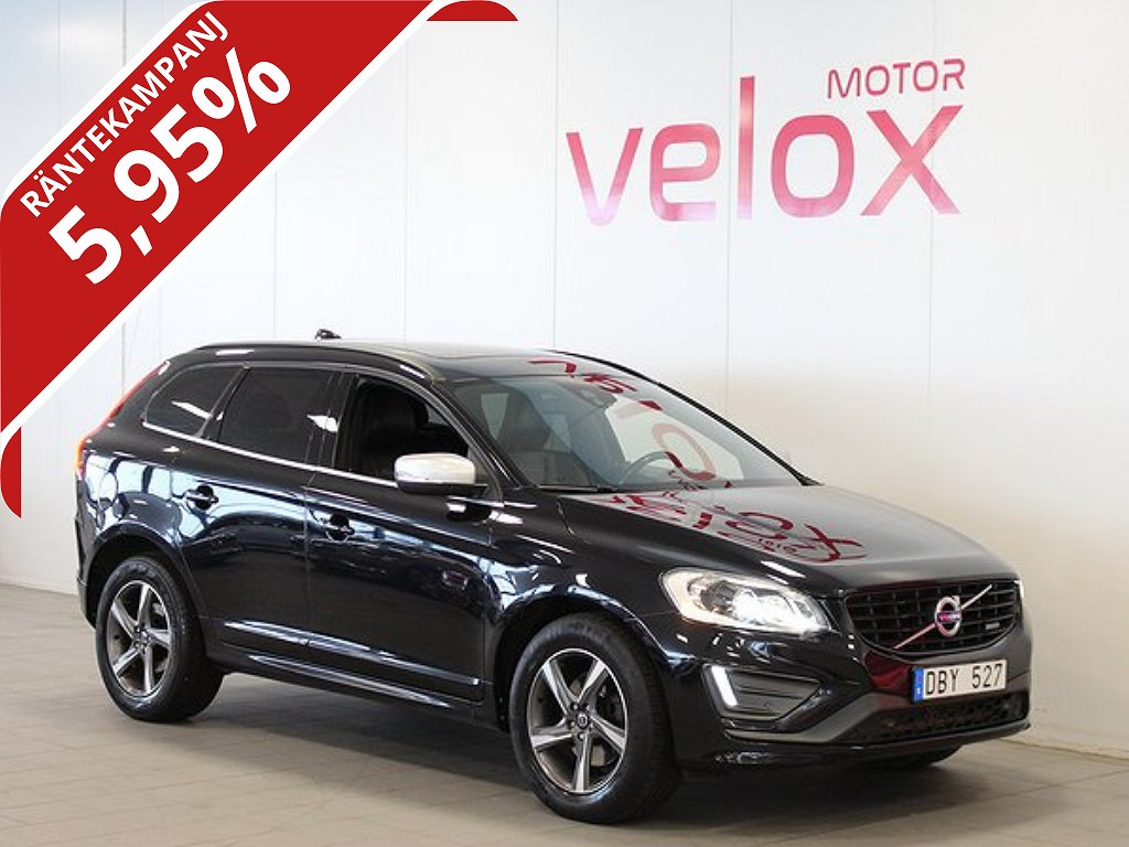 Volvo XC60 D5 AWD Geartronic R-Design Pano Nav Drag 5,95%