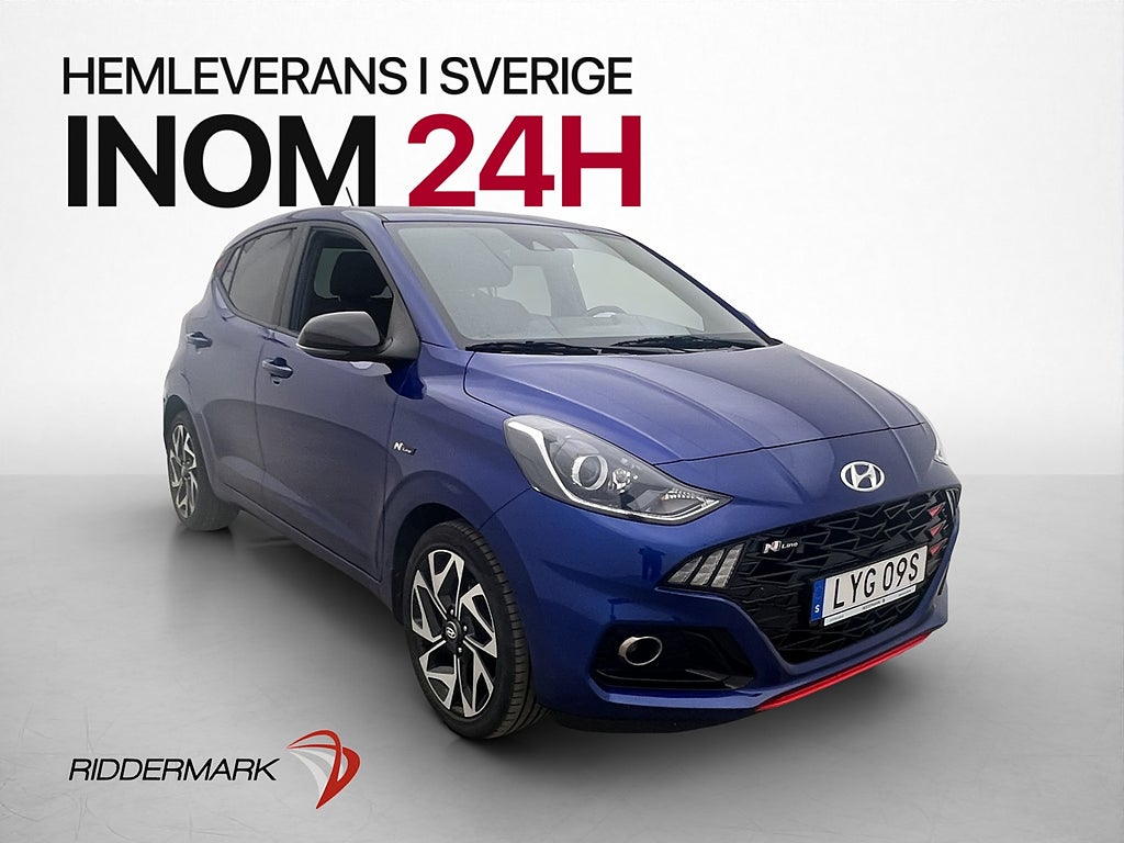 Hyundai i10 1.0 T-GDI 100hk N-Line B-Kamera Farthållare