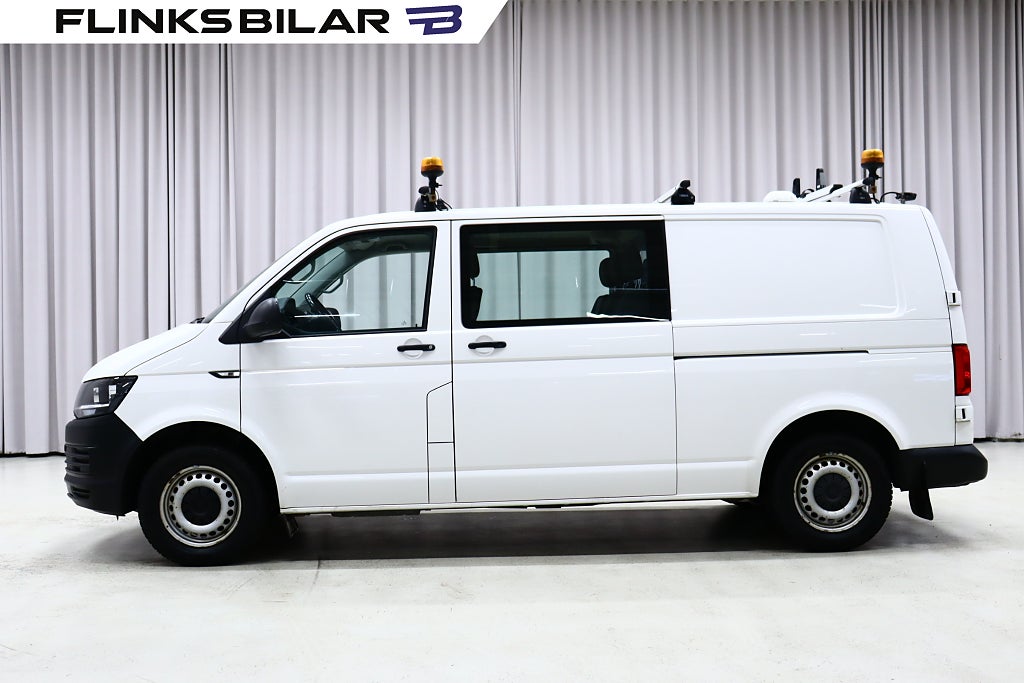 Volkswagen Transporter 4M 150HK Dubbelhytt|NyKamrem|SeUtr!