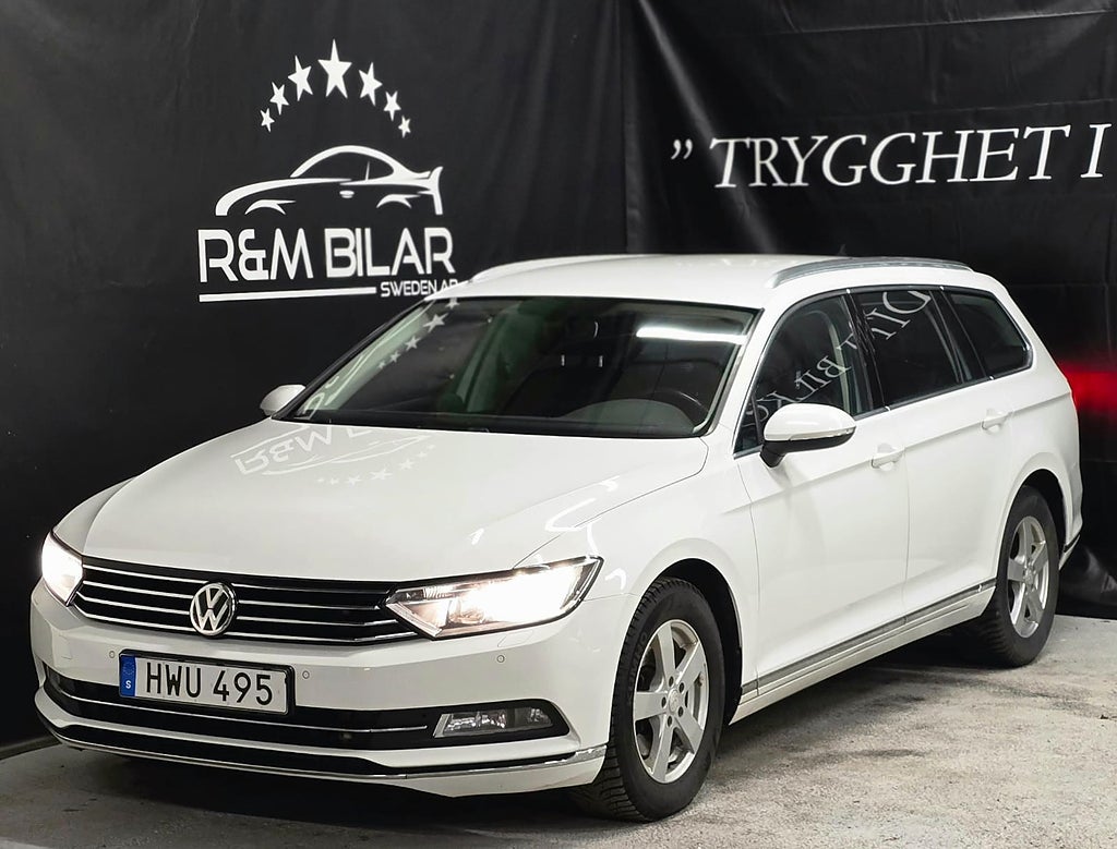 Volkswagen Passat 1-ägare, Drag, B-kam, CarPlay, Ny Serv/Bes