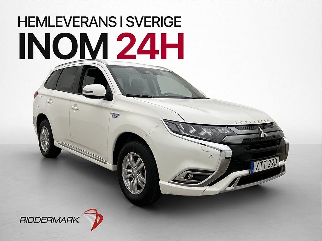 Mitsubishi Outlander PHEV 224hk AWD Fleet Kamera Dragkrok