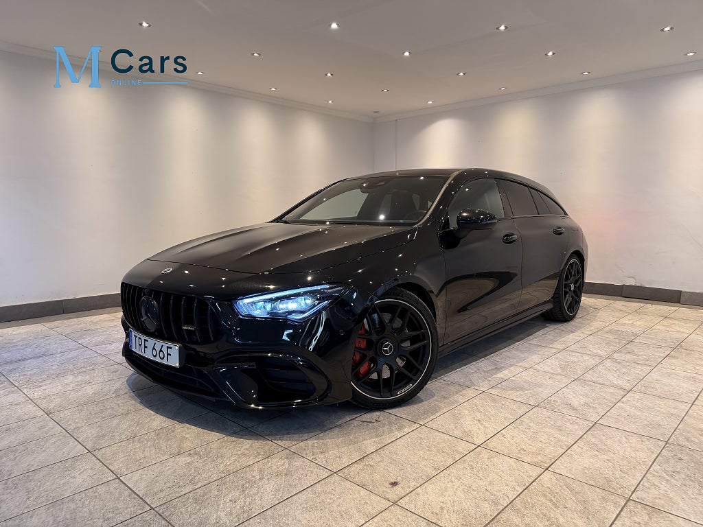 Mercedes-Benz CLA45 AMG 45 S 4M+ SB, PANO, BURMESTER, DRAG, NY-SERVAD *SPEC