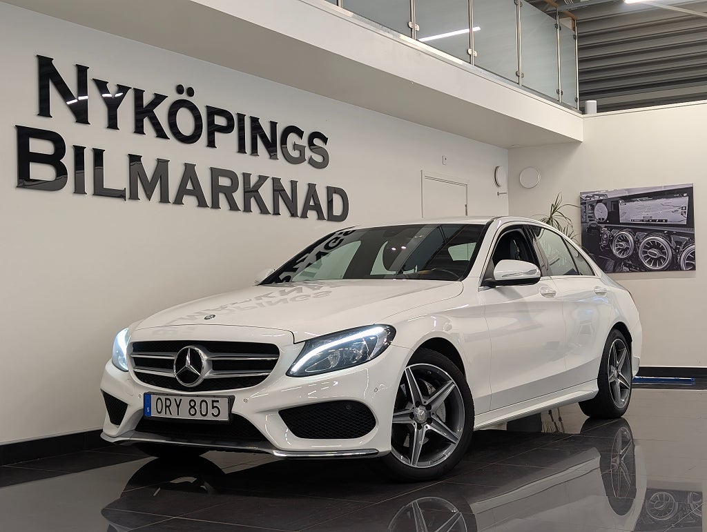 Mercedes-Benz C 220 d AMG Line Euro 6 | Värmare | Dragkrok | Vinterhjul