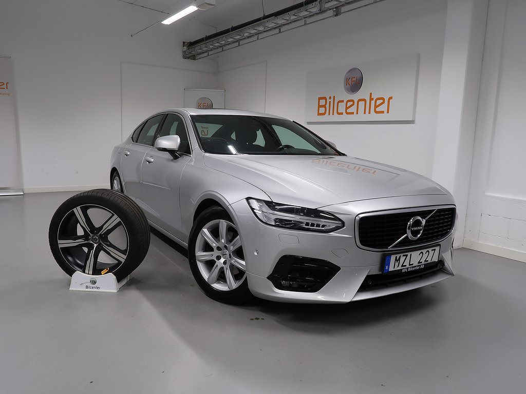 Volvo S90 D4 AWD R-Design V-Däck ingår Navi-Kamera-Taklucka-Värmare-VoC-BT