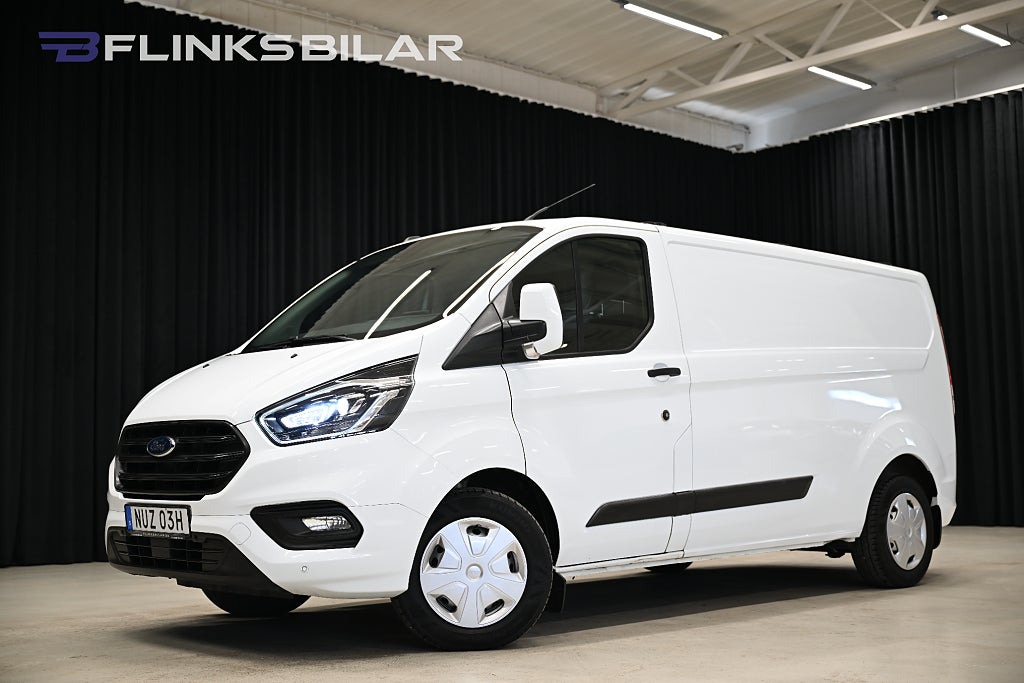 Ford transit Custom 130HK L2|Automat|LED|Inredd|Drag|Värmare|Leasbar