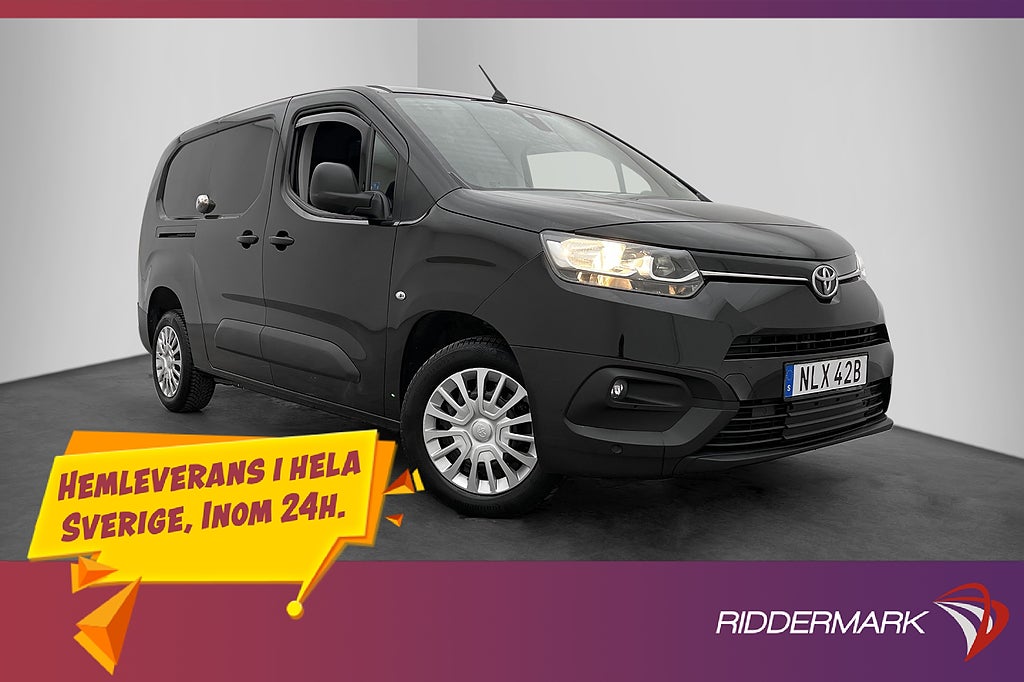 Toyota proace-city L2 1.5D 130hk Värmare Drag Kamera CARPLAY