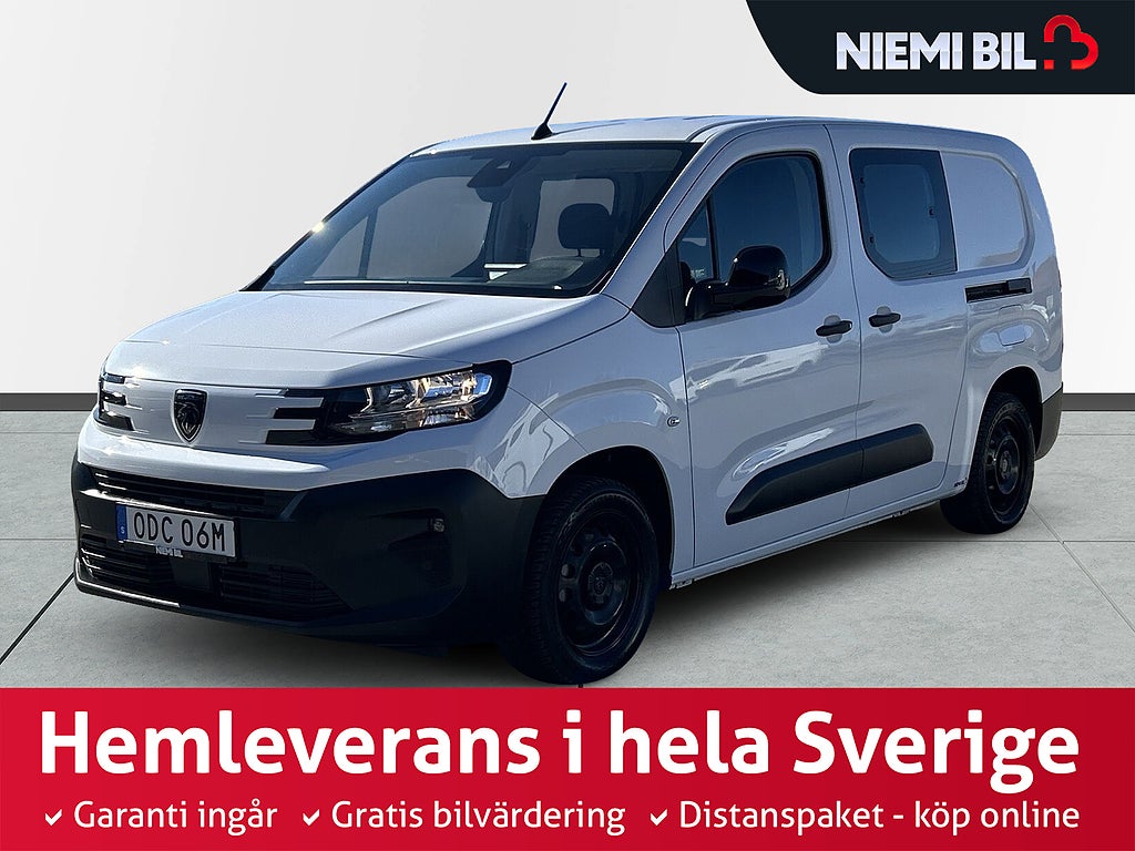 Peugeot e-Partner L2 S&V-hjul/Kamera/Pvärm/Carplay/Drag/MOMSAD/Rattvärm