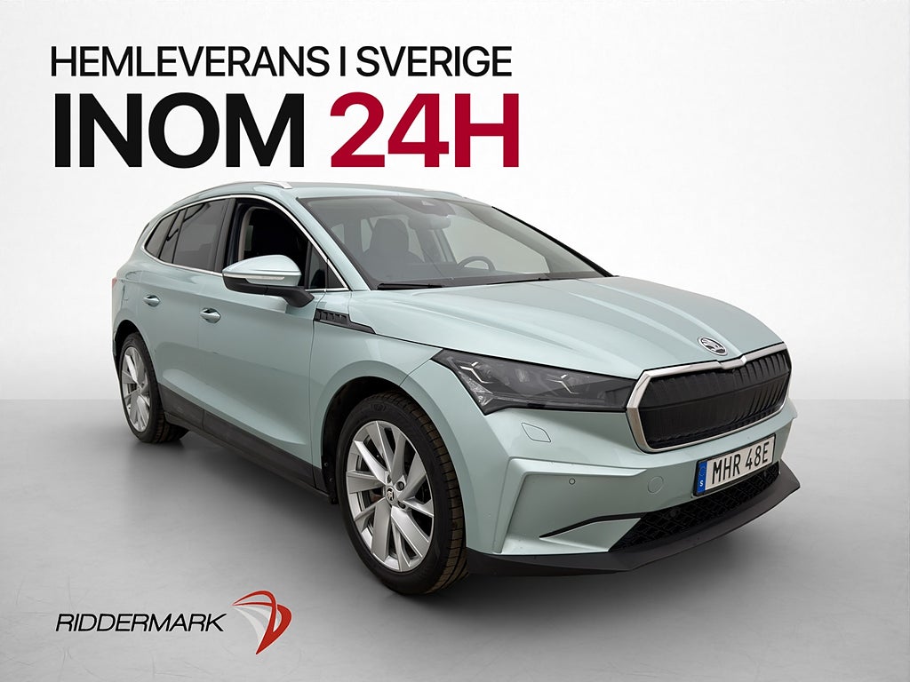 Skoda Enyaq 80x Värmare 360° Skinn Drag CarPlay Rattvärme