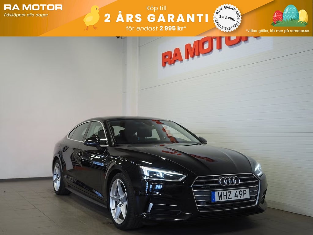 Audi A5 SB 45 TFSI 2.0 Quattro MHEV S Tronic | P-Värmare | Drag 2019