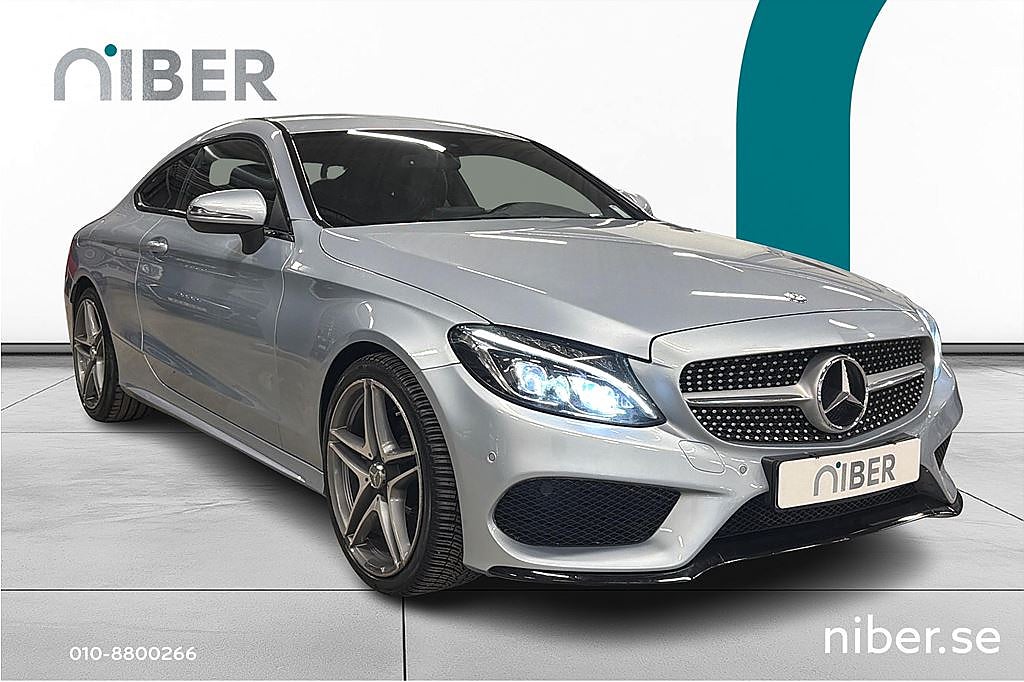 Mercedes-Benz C 220 d Coupé 9G, AMG, Värmare, Burmeister