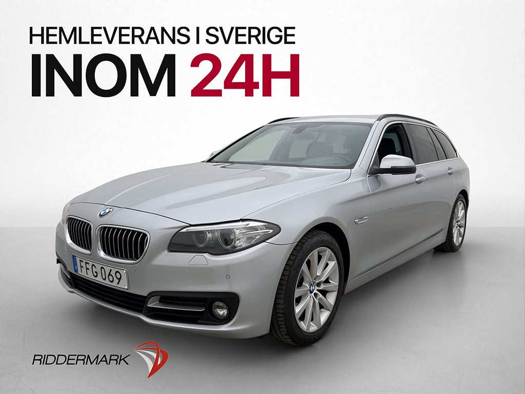 BMW 520d xDrive 190hk Skinn Drag Sensorer Farthållare