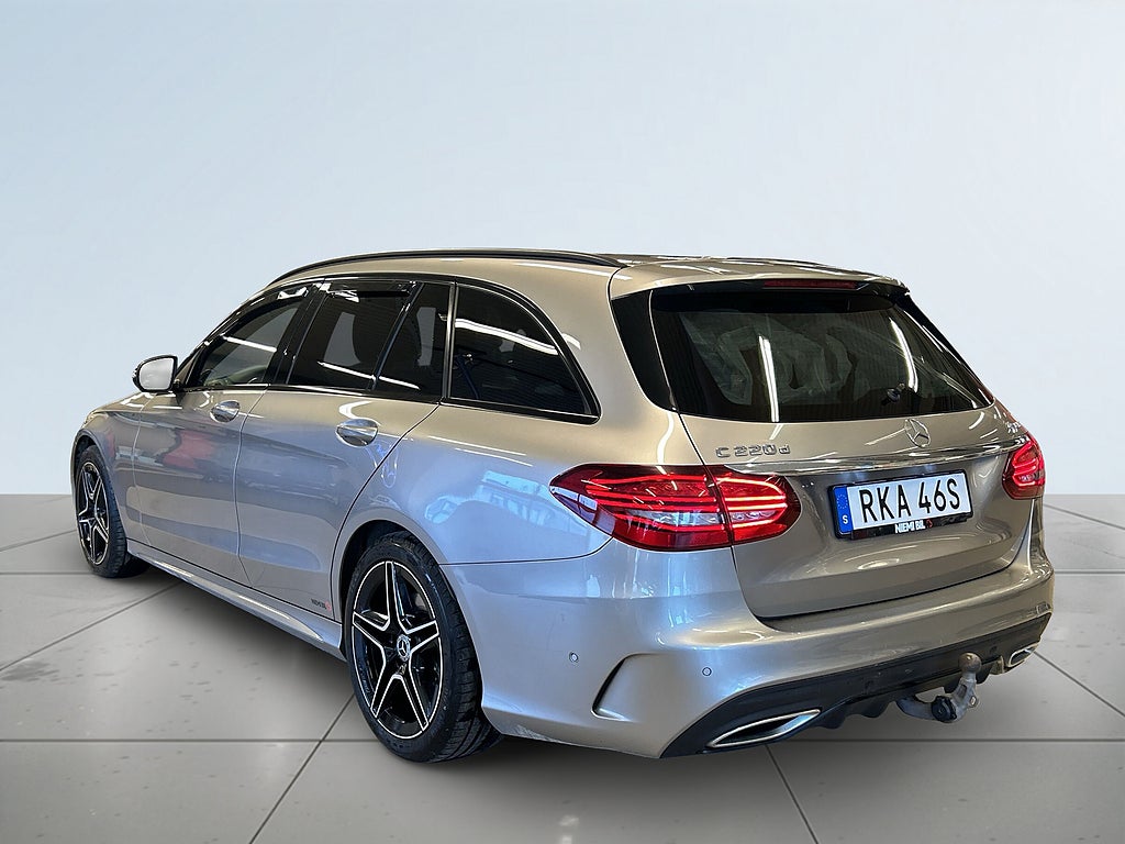 Mercedes-Benz C 220 T d 4MATIC 9G AMG Line Kamera/Dragkrok/SoV-Hjul/Nav