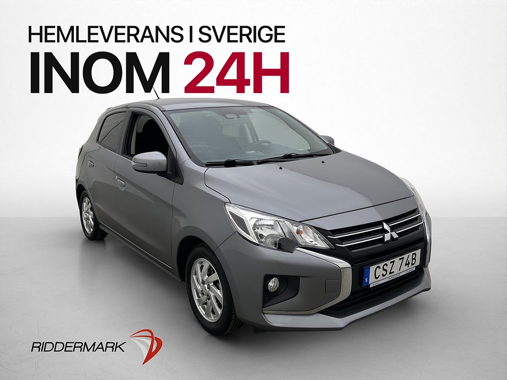 Mitsubishi Space Star 1.2 CVT 80hk Värmare Farthållare