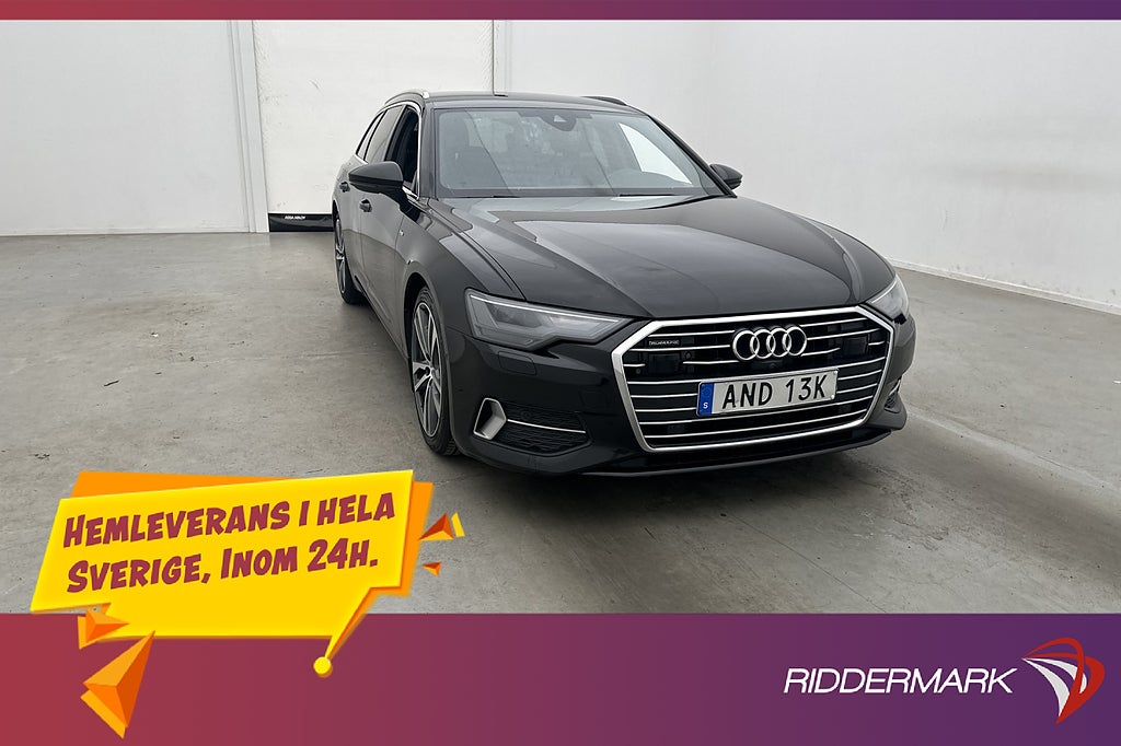Audi A6 Avant 40 TDI Q 204hk S Line Dragkrok Värmare 360°
