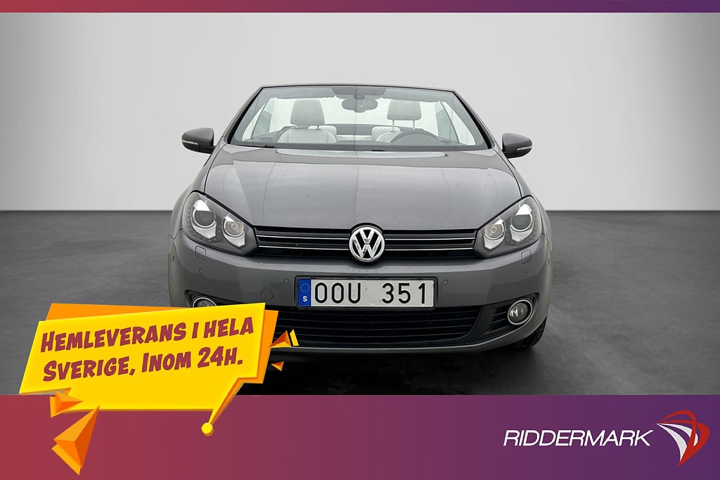 Volkswagen Golf 1.4 TSI Cabriolet Premium Skinn Sensorer GPS