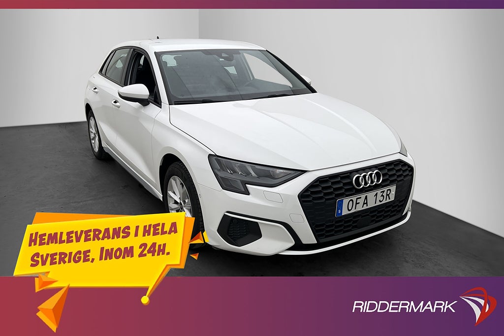 Audi A3 35 TFSI S Tronic 150hk Proline Adaptiv CarPlay 1-Äga