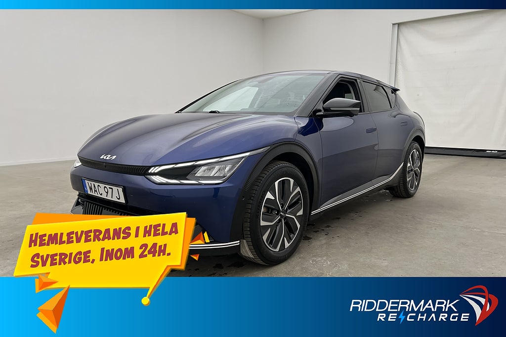 Kia EV6 77.4 kWh 228hk PLUS 360° Skinn CarPlay Rattvärm MOMS