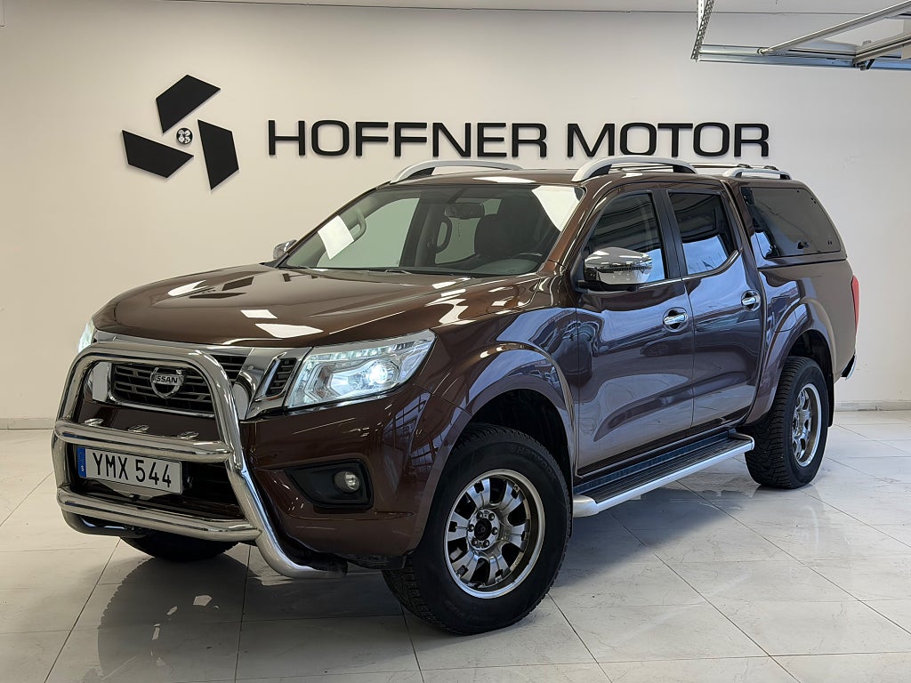 Nissan Navara Dubbelhytt 2.3 dCi 4WD TLucka+kåpa 360Kam GPS Drag MOMS
