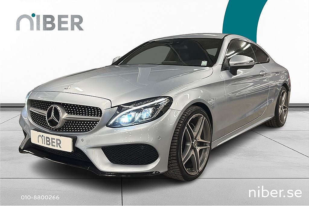 Mercedes-Benz C 220 d Coupé 9G, AMG, Värmare, Burmeister