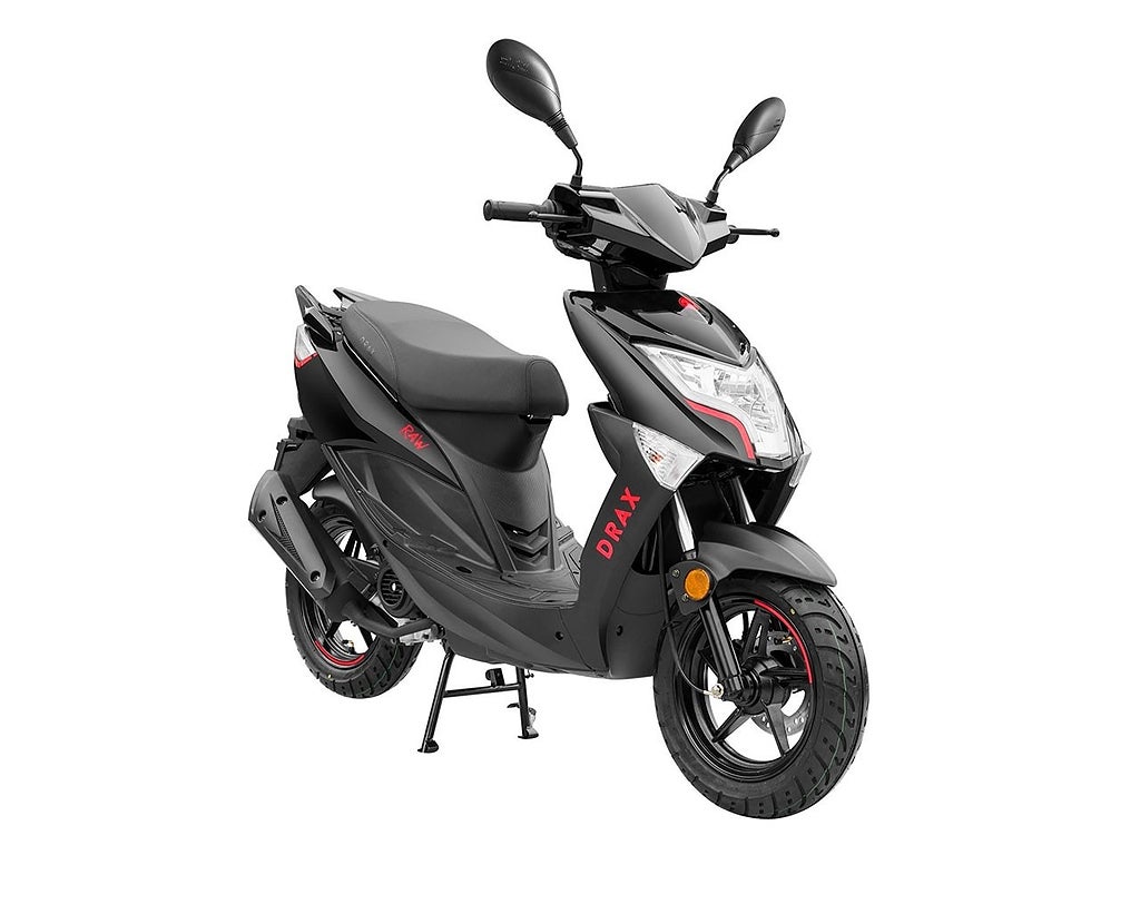 Drax Raw Eu45 Klass1 Moped Svart eu45
