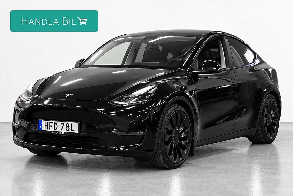 Tesla Model Y Performance Autopilot Drag Skinn Pano Moms / Leasbar