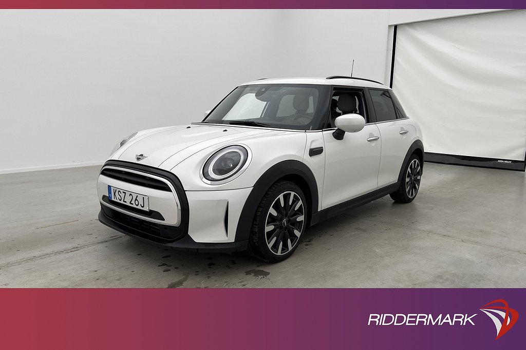 MINI Cooper 5-dörrar 136hk Kamera Navi Skinn Keyless